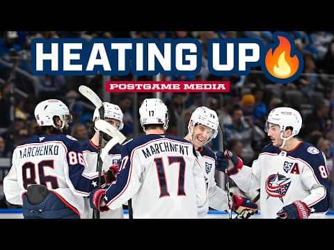 On a 5 game heater! 🔥 | Blue Jackets Postgame Media