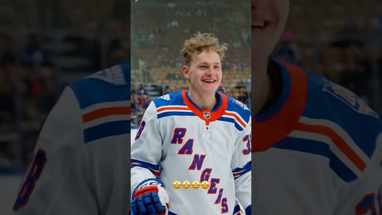 A lap to remember 🥹 #adamsykora #nhl #hockey #rookielap #nyr
