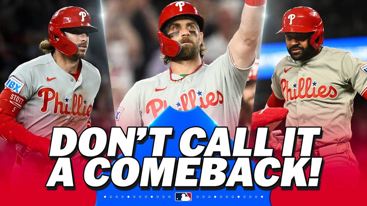 Phillies pull off CRAZY comebacks in 3 STRAIGHT GAMES vs. Nats! 🤯🔔 (Ft. Stott, Hill, and Harper!)