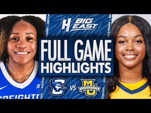 Creighton vs Marquette - FULL GAME HIGHLIGHTS | January 8, 2026 | BIG EAST Women’s Basketball