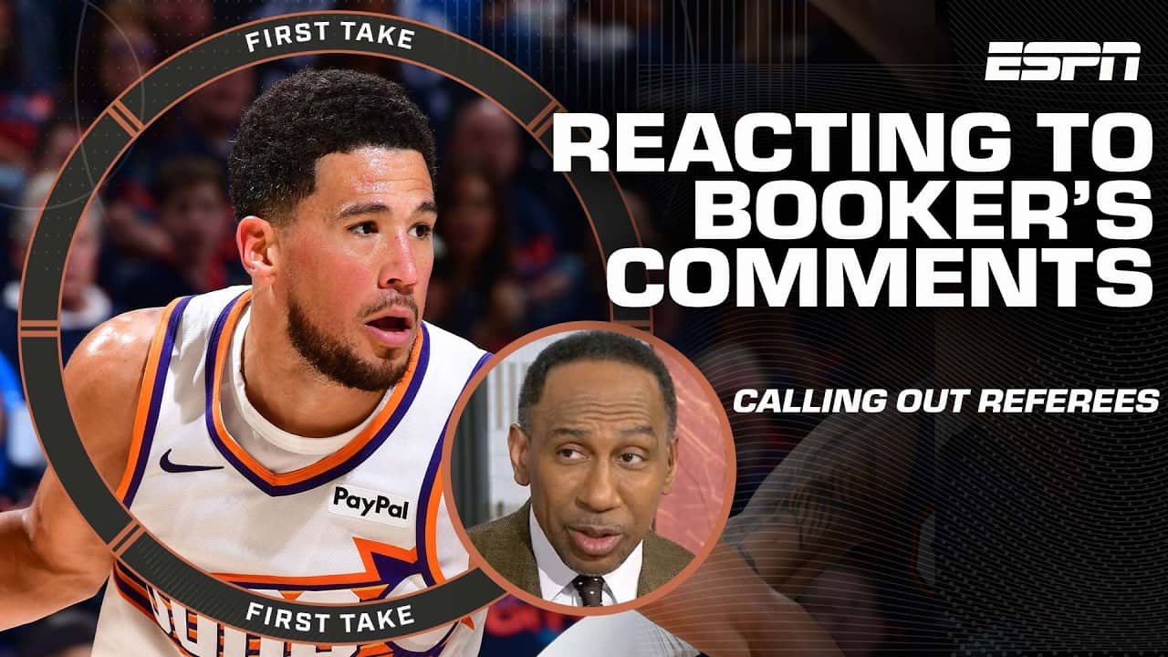 Stephen A. calls Devin Booker’s critique of officials out of the norm 🗣️ 'Not his MO!' | First Take