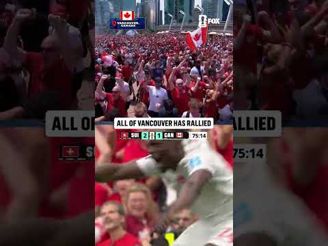 Fans in Vancouver go crazy after Canada's late goal