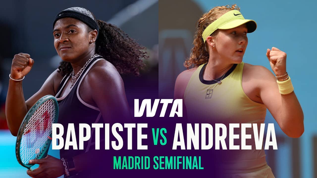 Hailey Baptiste vs. Mirra Andreeva | 2026 Madrid Semifinals | WTA Match Highlights