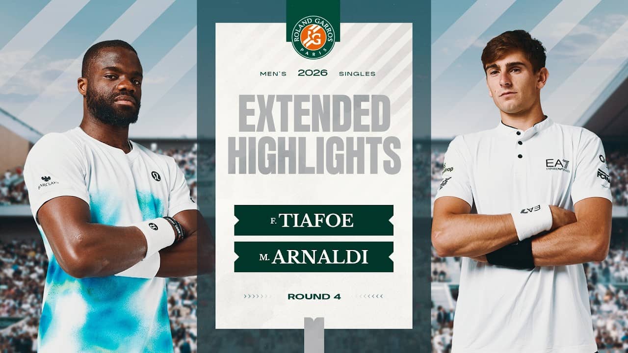 Frances Tiafoe vs Matteo Arnaldi | Round 4 Extended Highlights | Roland-Garros 2026