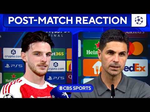 "Very cruel" Rice on Arsenal failing to win the Champions League