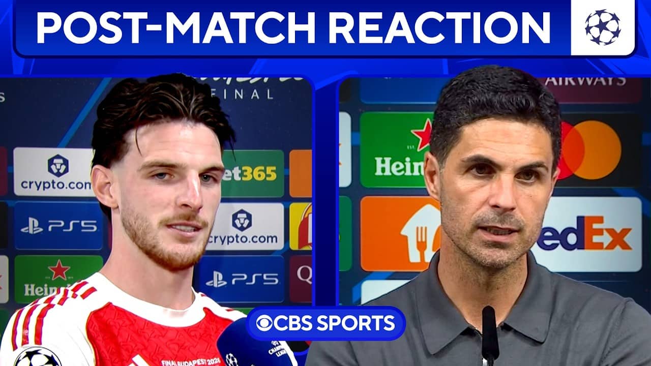 "Very cruel" Rice on Arsenal failing to win the Champions League