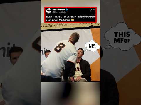 Hunter Pence & Tim Lincecum Perfectly Imitating each other's Mechanics. 😂
