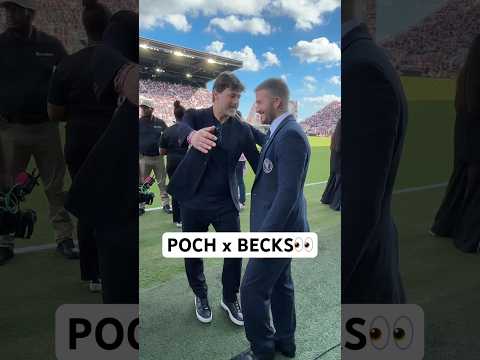 Pochettino gets a warm Beckham welcome to @intermiamicf!👏