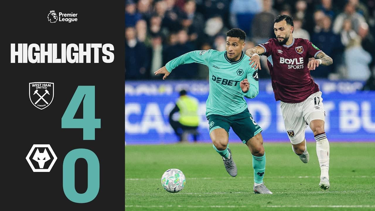 Defeat to The Irons | West Ham United 4-0 Wolves | Highlights