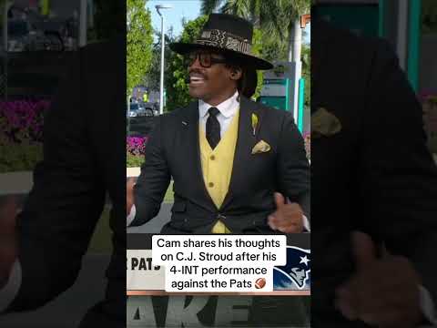 Cam Newton on C.J. Stroud after the Texans’ loss to the Patriots ✍️