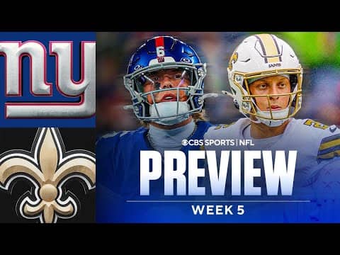 Giants vs Saints Game Preview: Predictions and Best Bets | NFL Week 5