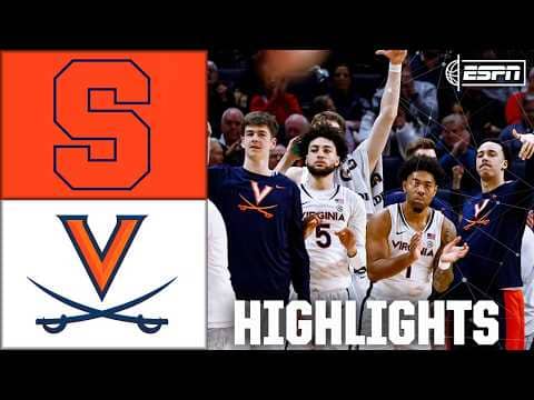 Syracuse Orange vs. Virginia Cavaliers | Full Game Highlights | ESPN College Basketball