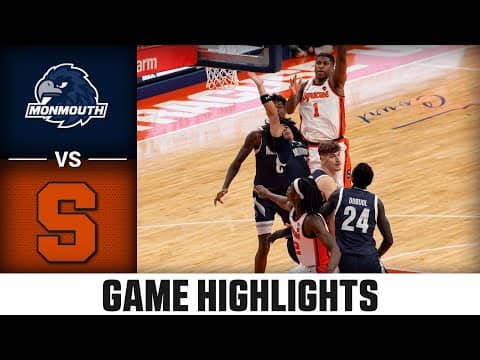 Monmouth vs Syracuse Game Highlights | 2025-26 ACC Men's Basketball