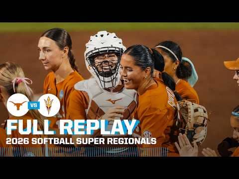 Texas vs. Arizona State: 2026 NCAA softball super regionals Game 2  | FULL REPLAY
