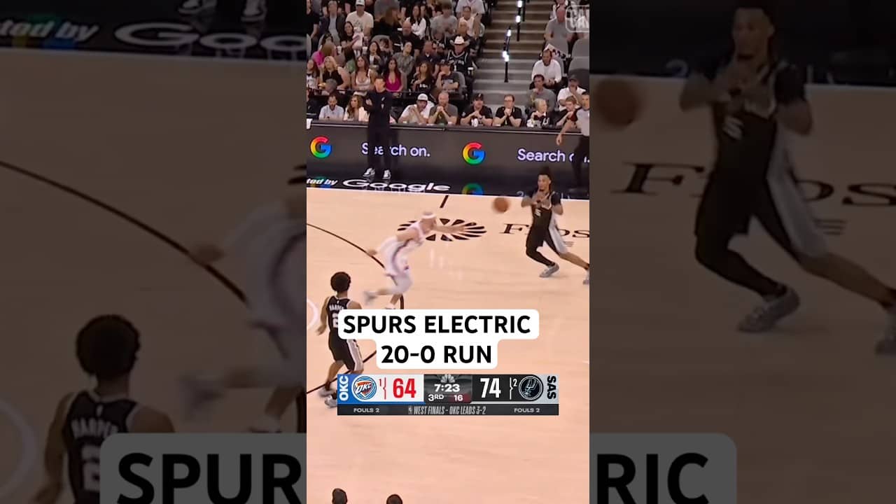 This run by the Spurs was insane in Game 6!