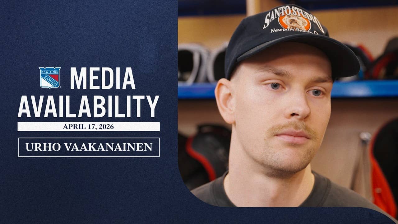 NYR 2026 Exit Day: Urho Vaakanainen Media Availability | April 17, 2026