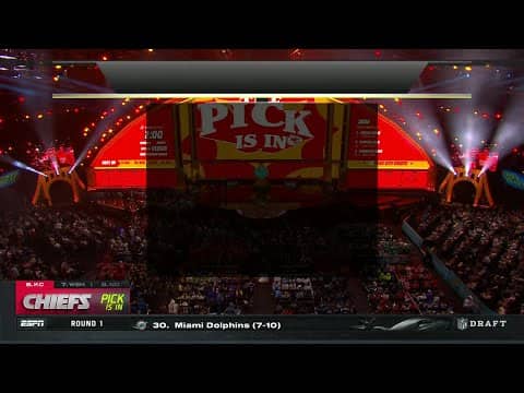 The Chiefs have traded up to No. 6 in the NFL Draft 👀