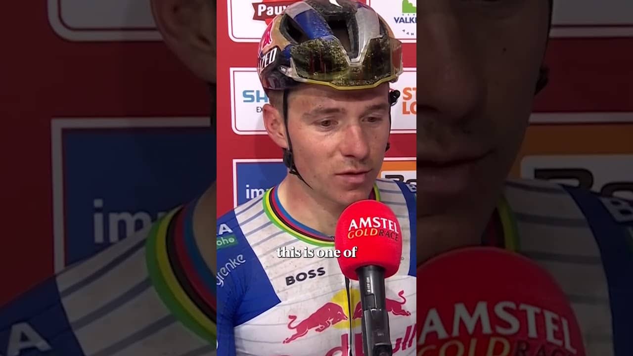 “I really love this race… I had flashbacks in the sprint!” 😅 Remco Evenepoel after Amstel Gold.