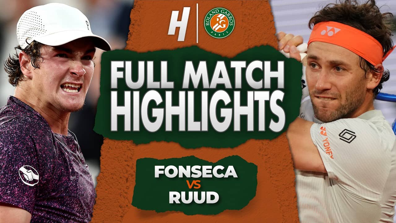 Joao Fonseca vs Casper Ruud - FULL Match Highlights | Round 4 | Roland Garros 2026