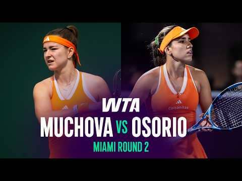 Karolina Muchova vs. Camila Osorio | 2026 Miami Open Round 2 | WTA Match Highlights