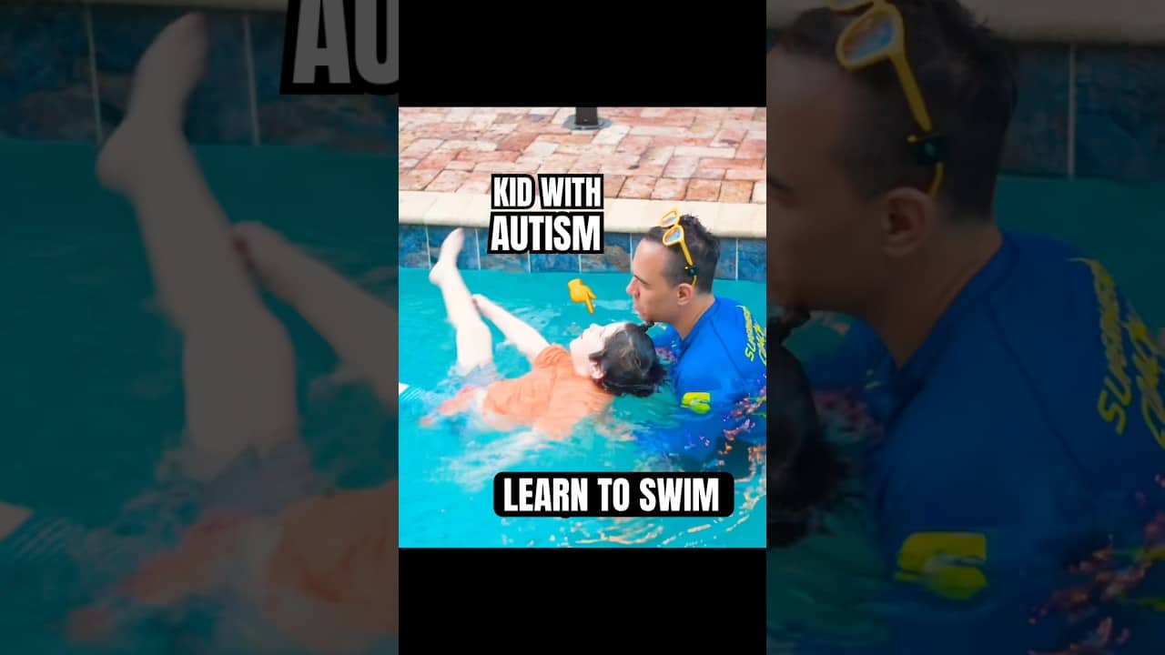 Autistic Kid Learning Safety Habits around Water