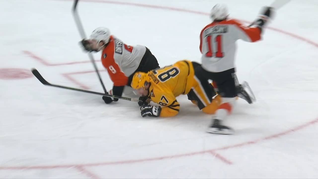 Travis Konecny Interference Penalty Against Sidney Crobsy