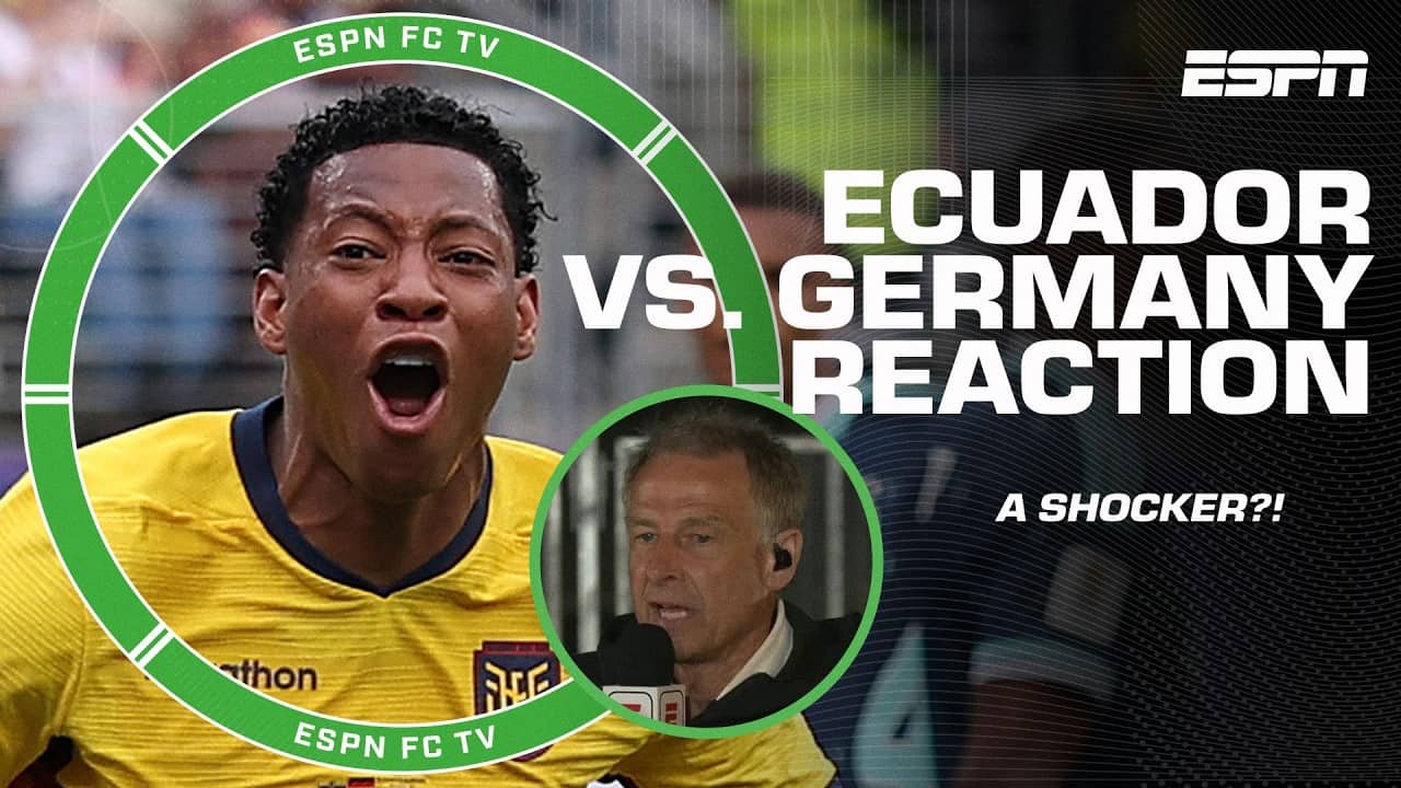 Ecuador vs. Germany REACTION 🔥 Jürgen Klinsmann is DISAPPOINTED in his German side 😬 | ESPN FC