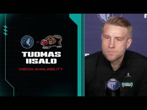 Tuomas Iisalo Press Conference | Grizzlies vs. Timberwolves