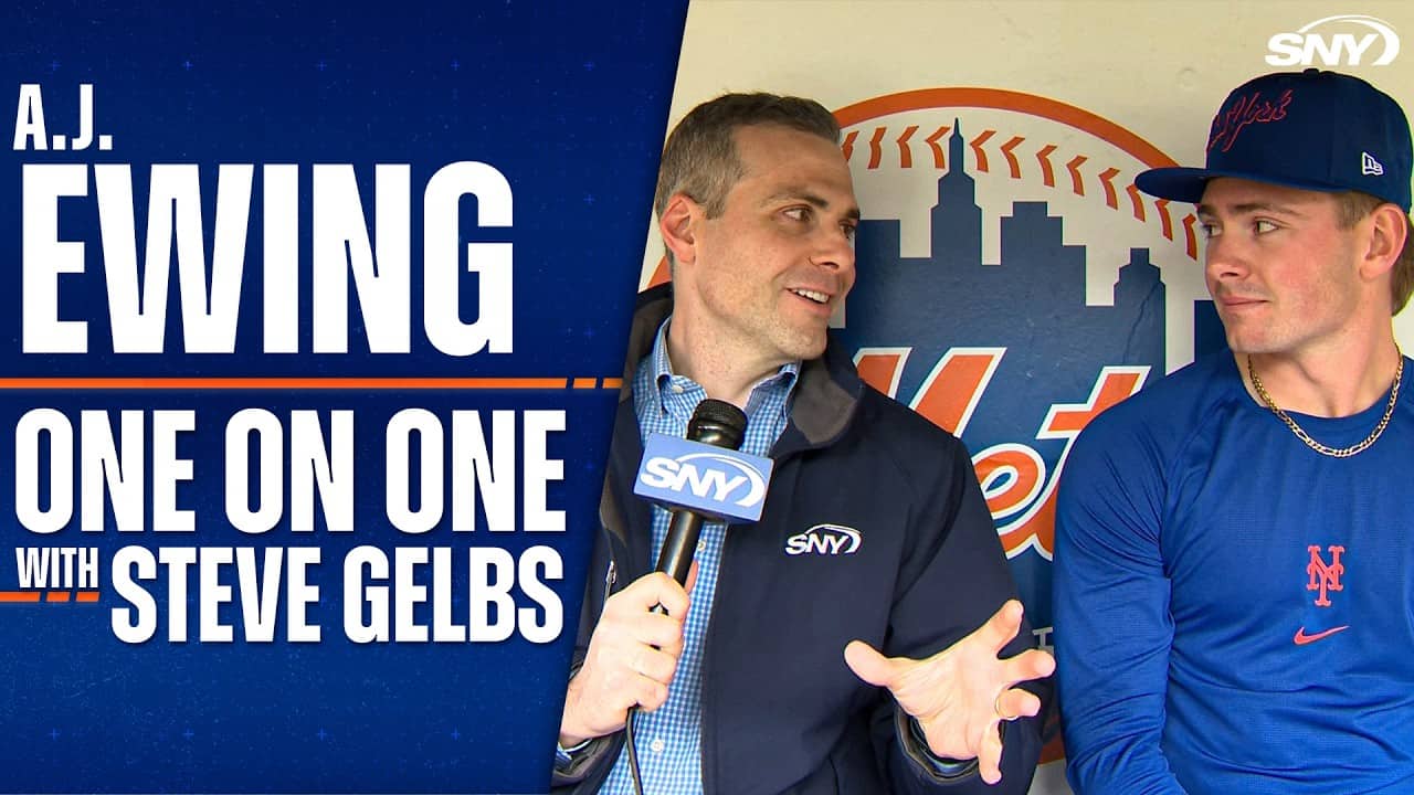 A.J. Ewing reflects on big league debut with Mets in SNY exclusive 1-on-1 interview with Steve Gelbs