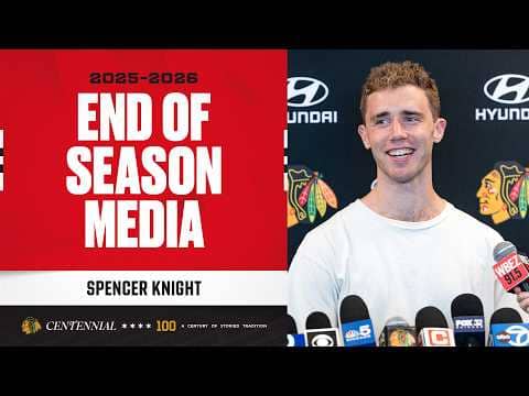 Spencer Knight END OF SEASON media 🎙️ | Chicago Blackhawks