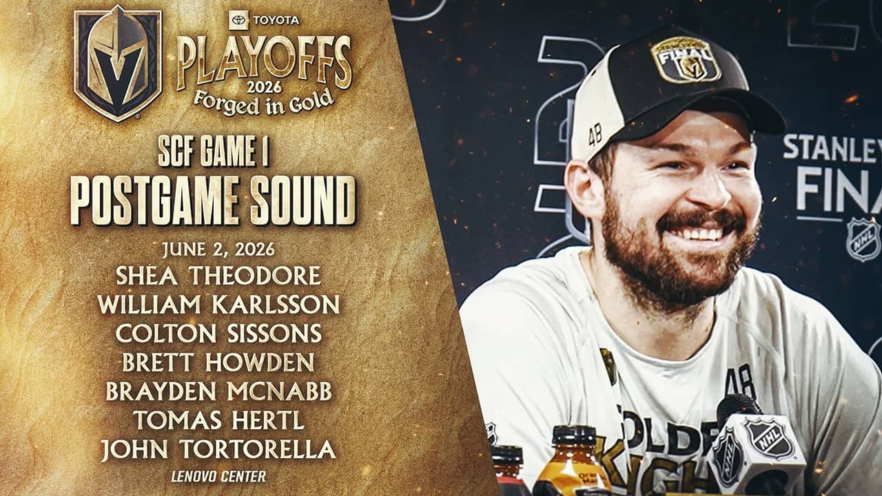 🎥 SCF Game 1 POSTGAME SOUND: Theodore, Karlsson, Sissons, Howden, McNabb, Hertl & Tortorella