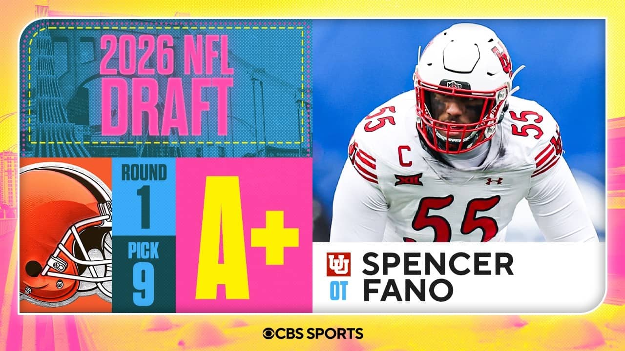 Browns select Spencer Fano No. 9 overall | 2026 NFL Draft Grades & Reaction