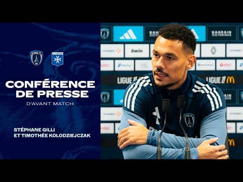 La conférence de presse avant Auxerre