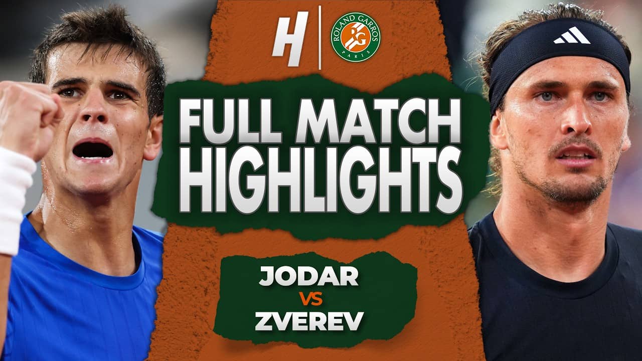 Rafael Jodar vs Alexander Zverev - FULL Quarterfinal Highlights | Roland Garros 2026