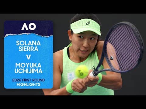 Solana Sierra v Moyuka Uchijima Highlights | Australian Open 2026 First Round