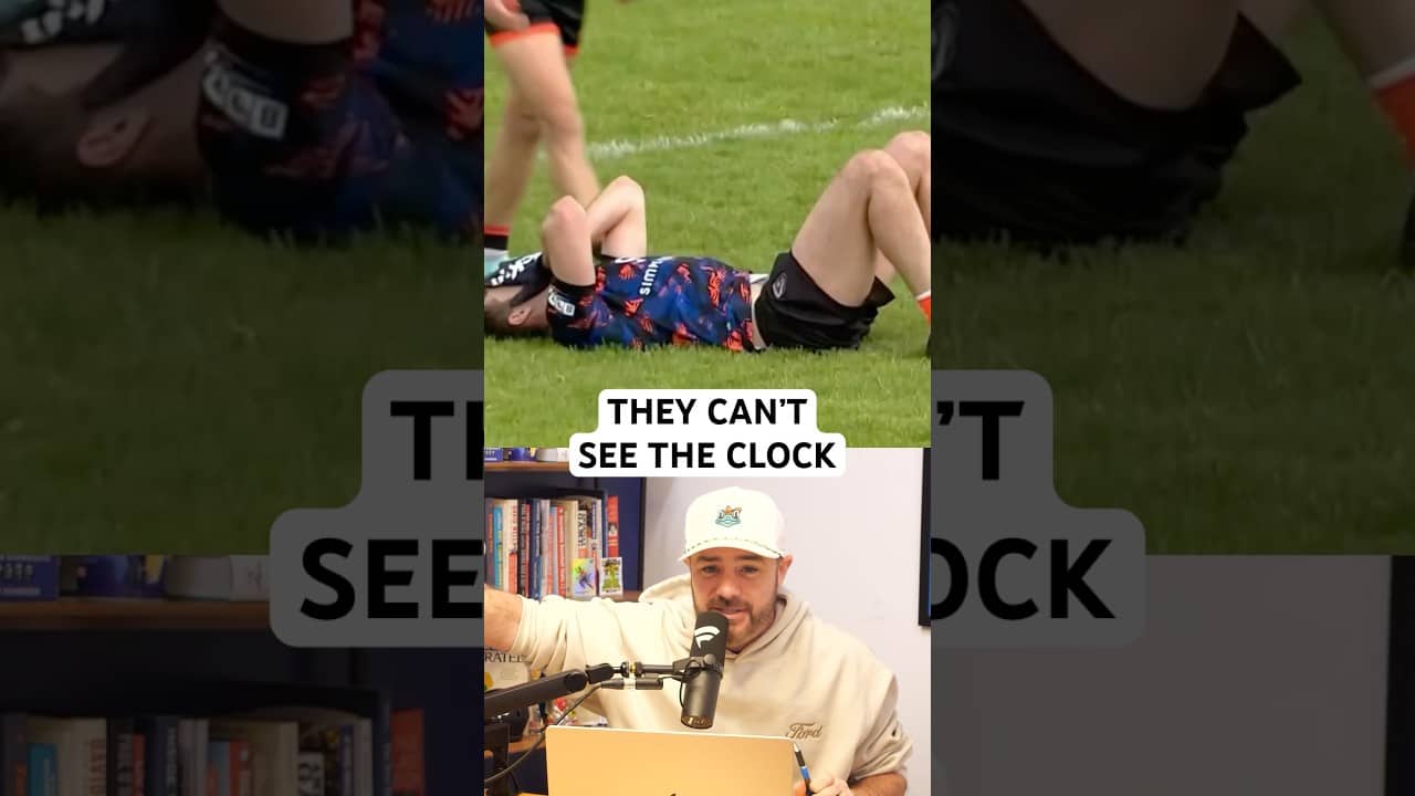 Gaelic football player must remember to kick before time runs out, a breakdown