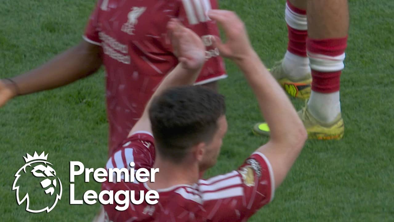 Andy Robertson receives standing ovation from Liverpool fans | Premier League | NBC Sports