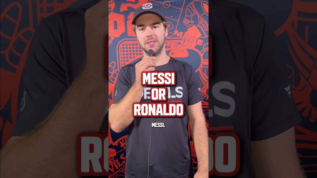 Pitch talk for the world’s game takes over Jersey. #shorts #worldcup #njdevils #messi #ronaldo #nhl