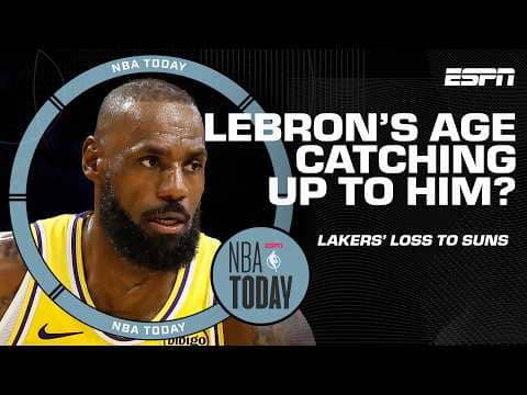 LeBron SHOWING HIS AGE⁉️ REACTION to Lakers' double-digit loss to the Suns | NBA Today