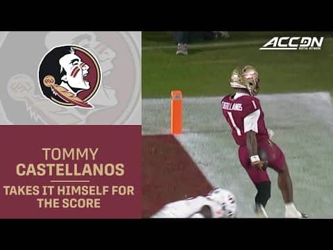 Tommy Castellanos Takes It Himself For The Florida State Touchdown