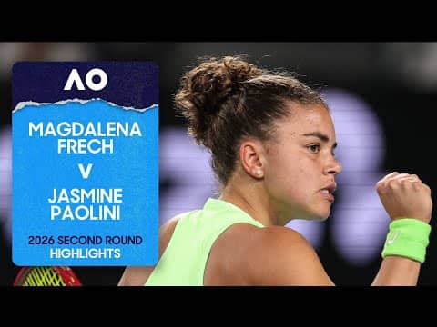 Magdalena Frech v Jasmine Paolini Highlights | Australian Open 2026 Second Round
