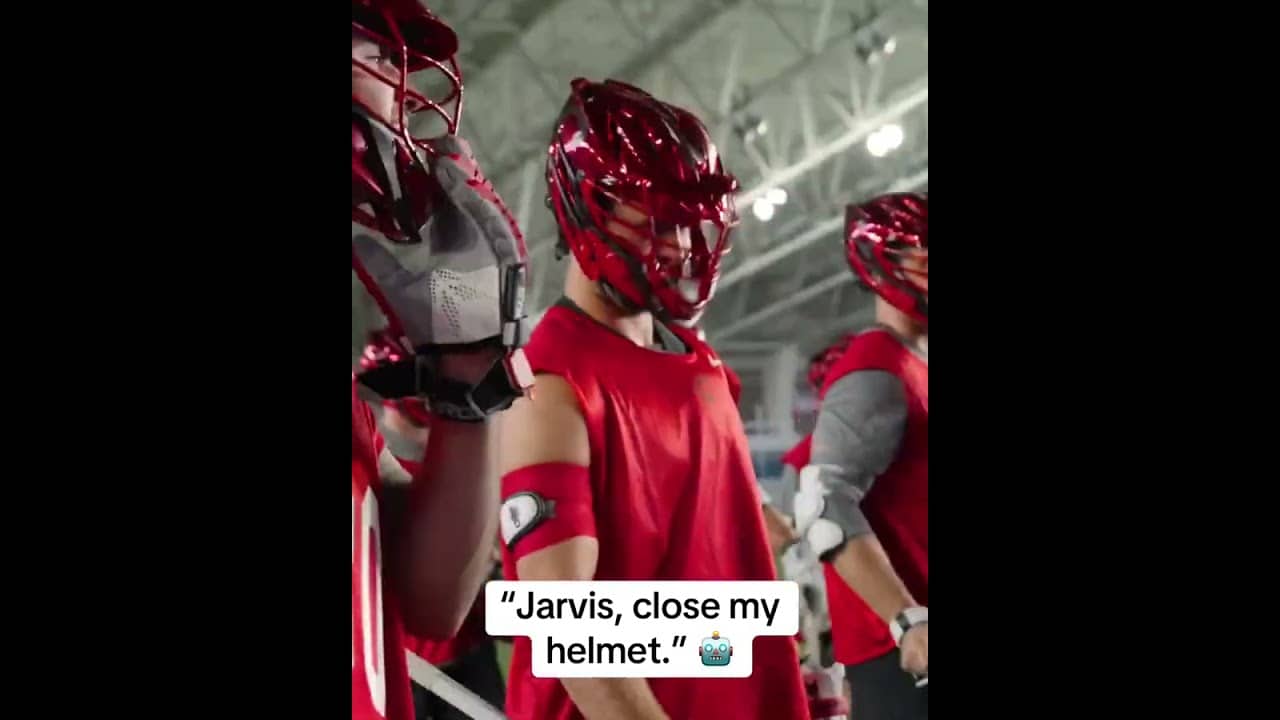 Carolina Chaos players are enjoying their new helmets 😂