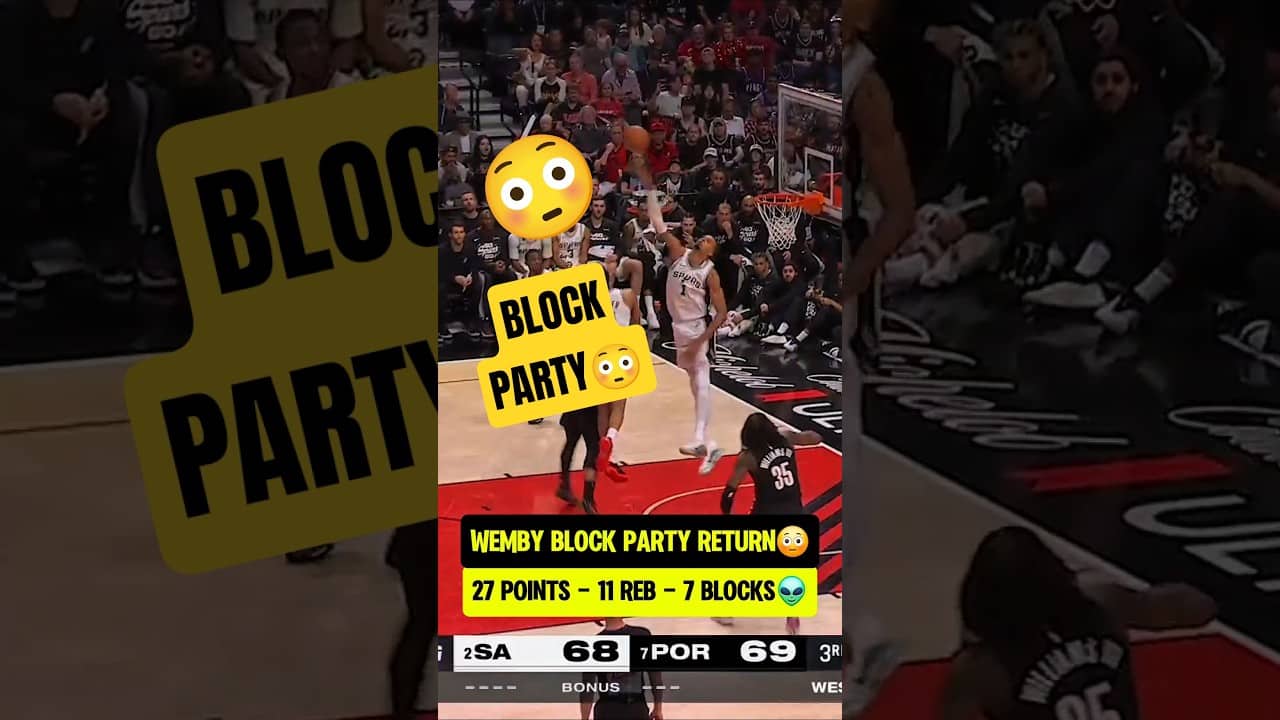 Wemby had 7 BLOCKS in Game 4😳