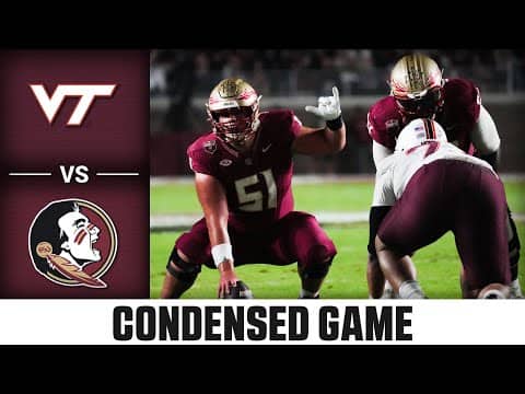 Virginia Tech vs Florida State Condensed Game | 2025 ACC Football