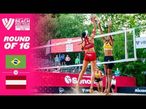 Ana Patrícia/Duda vs. Tina/Anastasija - Round of 16 Highlights | João Pessoa 2026 #BeachProTour