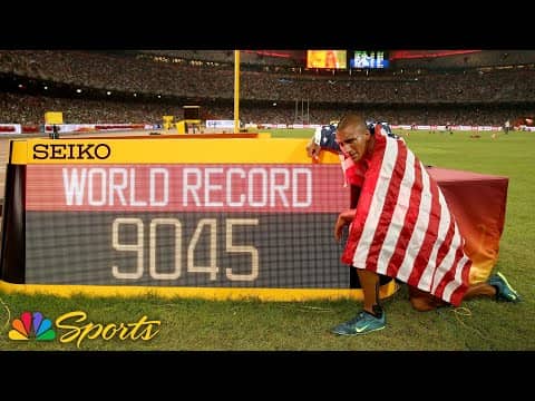 Ashton Eaton beats his own decathlon world record at 2015 World Championships | NBC Sports