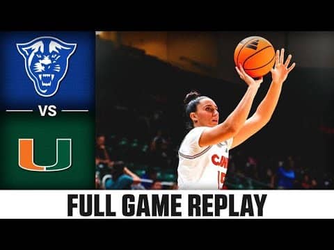 Georgia State vs. Miami Full Game Replay | 2025-26 ACC Women's Basketball