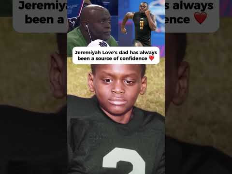 Jeremiyah Love's dad has always been there for him 💪