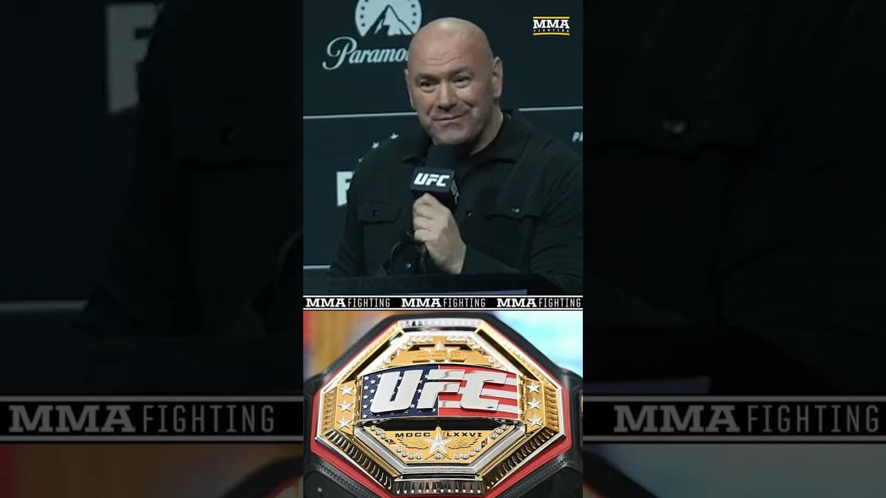 Dana White talks custom #UFCWhiteHouse belt | Will President Trump award to winners? |