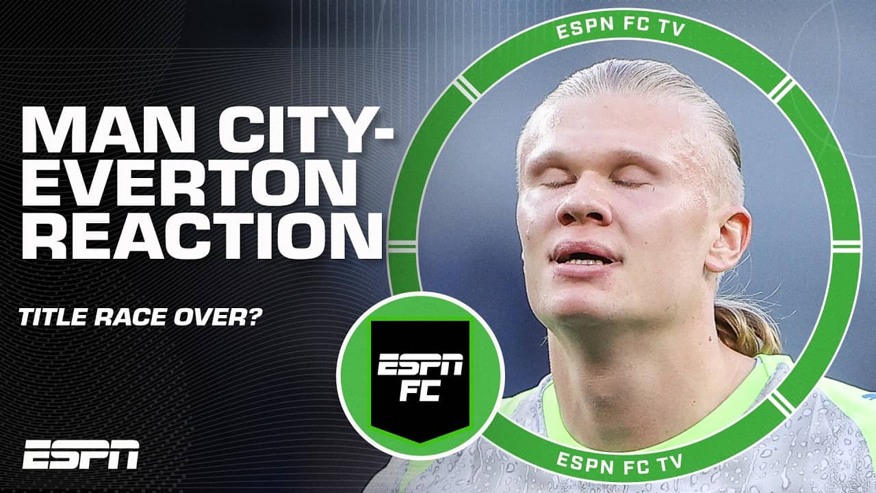'It's now in Arsenal's hands' π REACTION to Man City dropping points against Everton | ESPN FC